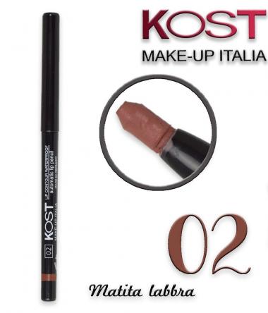 Matita labbra automatica lip contour waterproof kost 02