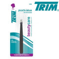 Trim pinzetta deluxe inox punta obliqua