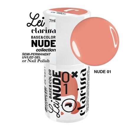 Clarissa smalto semipermanente tpo free 7 ml base&color nude 1