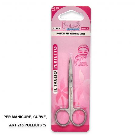 Forbici manicure curve inox 215 poll. 3 ½ paolucci