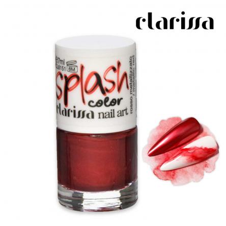 Clarissa splash color rosso metallizato 7 ml