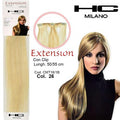 Hc milano extension 3 clip no remy largh.14-16cm lungh.50cm col.26 biondo ultrachiaro 11,0