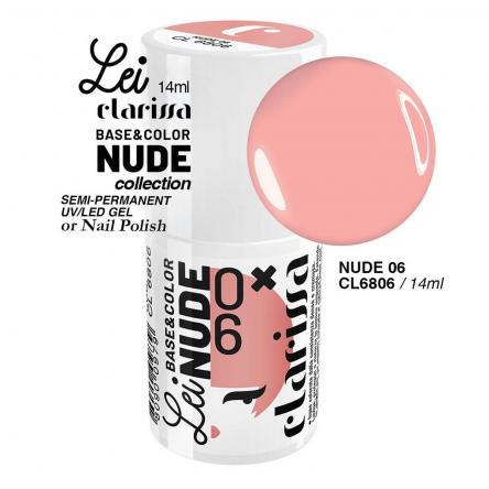 Clarissa smalto semipermanente tpo free 14 ml base&color nude 6