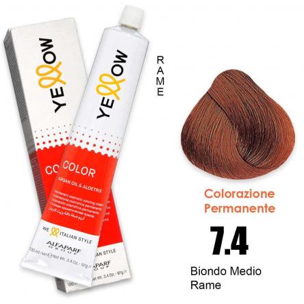 ALFAPARF YELLOW COLOR PERMANENT 7.4 100ml