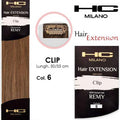 Hc milano extension 3 clip remy largh.14-16cm lungh.50cm col.6 biondo scuro dorato 6,3