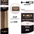Hc milano extension 3 clip remy largh.14-16cm lungh.50cm col.3/26 mesciati castano dorato/biondo ultrachiaro 4,3/11,0