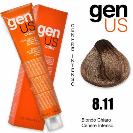 Genus permanent coloring cream 100 ml 8.11