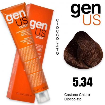 Genus permanent coloring cream 100 ml 5.34