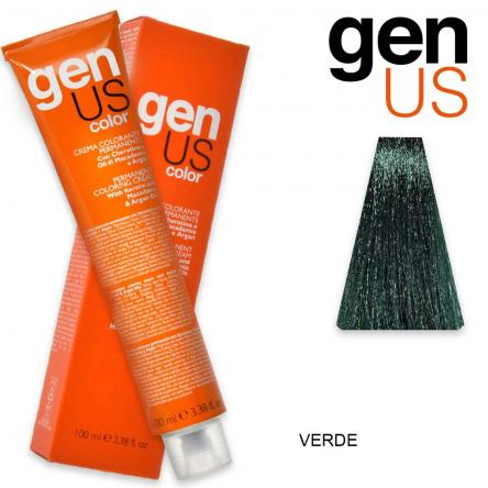 Genus permanent coloring cream 100 ml green
