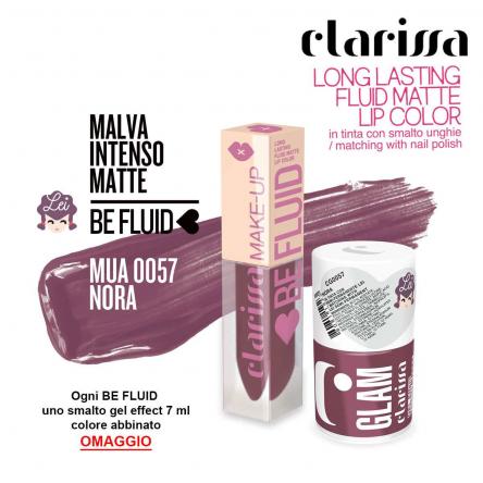 Be fluid lip color nora malva intenso matte 4 ml