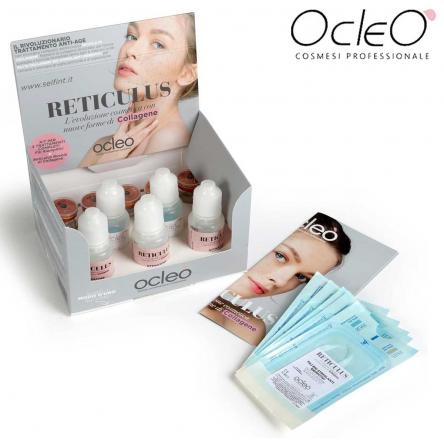 Ocleo kit reticulus collagen boost = 5 flac. reticolo + 5 buste fili + 2 fialoidi collagene + 3 fialoidi scioglienti == ocleo'