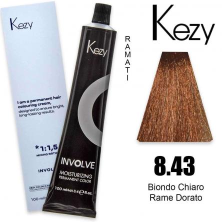 Kezy involve color 100 ml biondo chiaro rame dorato 8.43