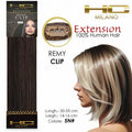Hc milano capelli naturali 3 clip 1 striscia remy largh.14-16cm lungh.55cm col.5n