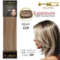 Hc milano capelli naturali 3 clip 1 striscia remy largh.14-16cm lungh.55cm col.20