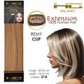 Hc milano capelli naturali 3 clip 1 striscia remy largh.14-16cm lungh.55cm col.24a