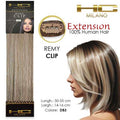 Hc milano capelli naturali 3 clip 1 striscia remy largh.14-16cm lungh.55cm col.1004
