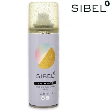Sibel h&b shimmer spray 125ml gold