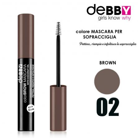DEBBY COLOR&BROW Mascara 02 BROWN
