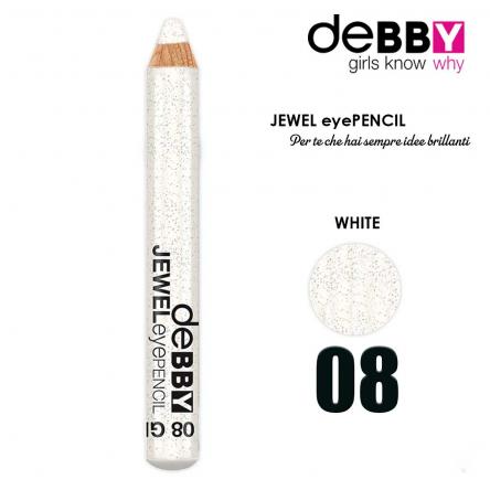 Debby matita occhi jewel 08 white glitter