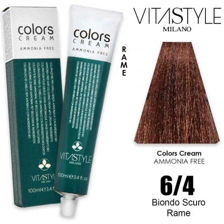 Vitastyle colors cream senza ammoniaca 100 ml 6.4