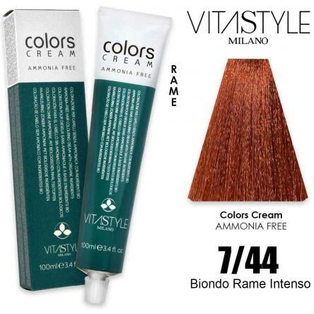 Vitastyle colors cream senza ammoniaca 100 ml 7.44