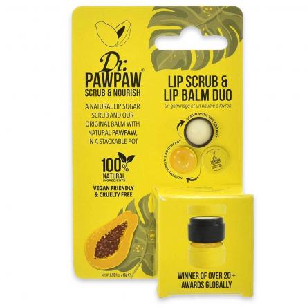 Dr. paw paw lip scrub & lip balm duo - scrub/balsamo