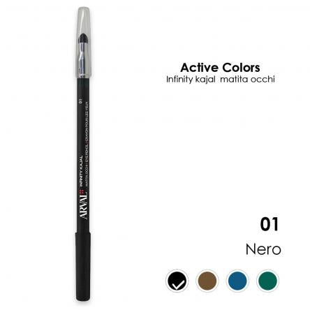 ARVAL Infinity kajal n. 01 - nero matita occhi - legno