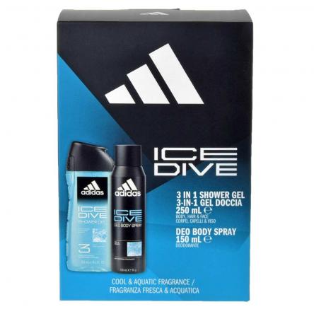 Adidas coffret deo 150ml + shower gel 250ml ice dive