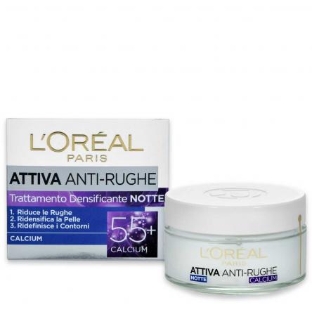 L'oreal attiva anti-rughe 55+ notte 50 ml