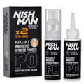 Nishman powder styling refillable innovative sprayed powder p0 20 gr+ 20 gr