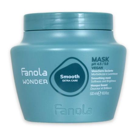 Fanola wonder smooth maschera lisciante morbidezza e lucentezza 500 ml