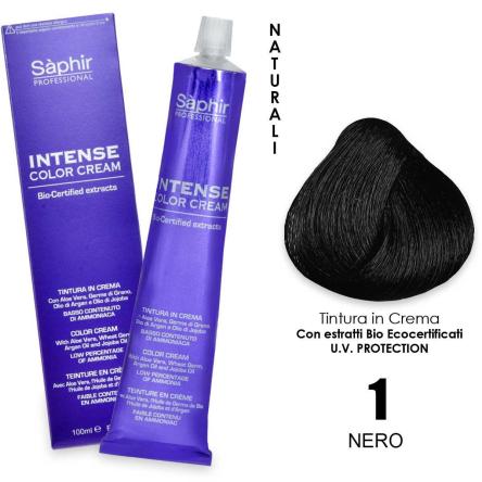 Saphir intense color cream - 1n nero