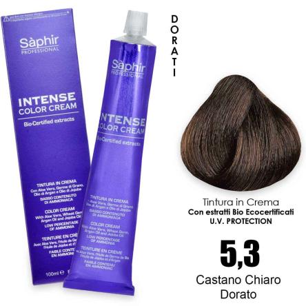 Saphir intense color cream - 5.3 castano chiaro dorato