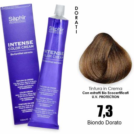 Saphir intense color cream - 7.3 biondo dorato