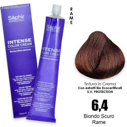 Saphir intense color cream - 6.4 biondo scuro rame