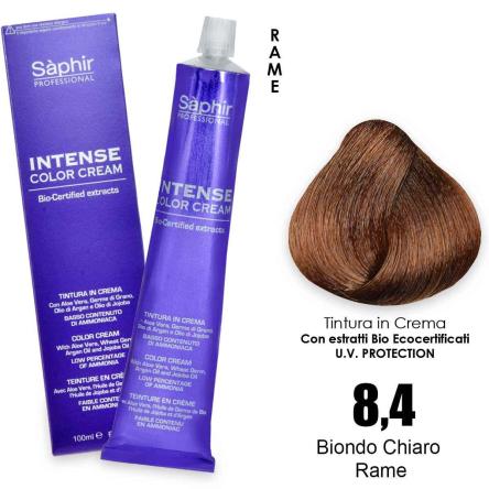 Saphir intense color cream - 8.4 biondo chiaro rame