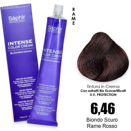 Saphir intense color cream - 6.46 biondo scuro rame rosso