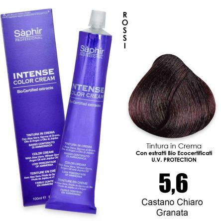 Saphir intense color cream - 5.6 castano chiaro granata