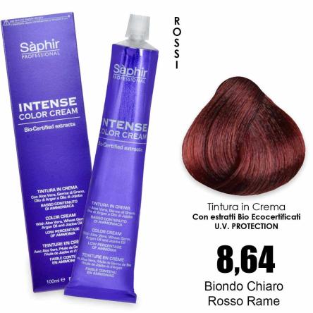 Saphir intense color cream - 8.64 biondo chiaro rosso rame