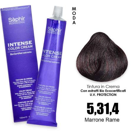 Saphir intense color cream - 5.31.4 marrone rame