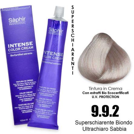 Saphir intense color cream - 9.9.2 superschiarente biondo ultrachiaro sabbia