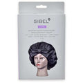 Sibel cuffia da notte per capelli ricci nero seta a doppio strato