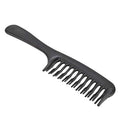 Pettine manico doppio dente nero
