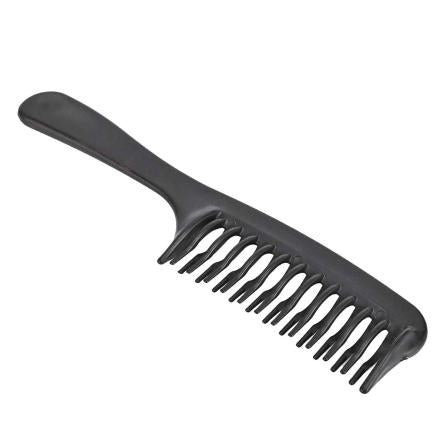 Pettine manico doppio dente nero