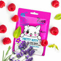 7 DAYS ANIMAL Face mask PRETTY KITTY Removes signs of tiredness with Raspberry juice and Lavender 28GR
