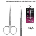 Staleks forbici professionali per cuticole con uncino EXPERT 51 MISURA 3