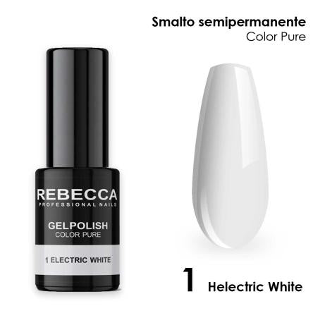Rebecca gel polish soak off color pure 5 ml smalto semipermanente n.1
