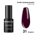 Rebecca gel polish soak off color pure 5 ml smalto semipermanente n.31