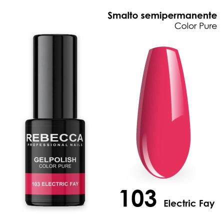 Rebecca gel polish soak off color pure 5 ml smalto semipermanente n.103