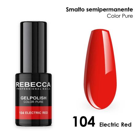 Rebecca gel polish soak off color pure 5 ml smalto semipermanente n.104